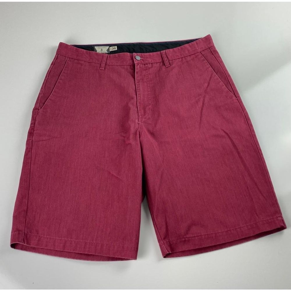 Volcom Corpo Class Chino Shorts Mens 36 Burgundy Summer BO0511